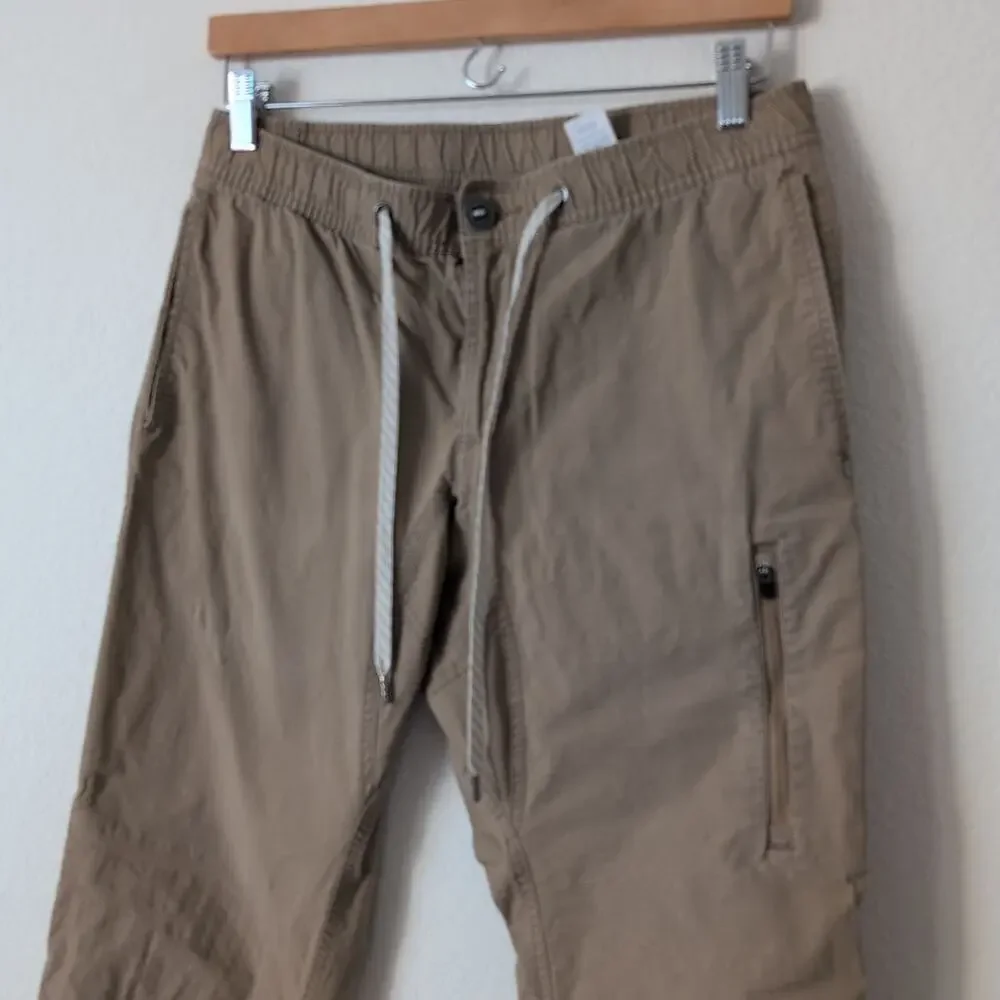 Vuori Mens Brown Khaki Ripstop Cotton Pants Small Medium Climbing Hiking Outdoor